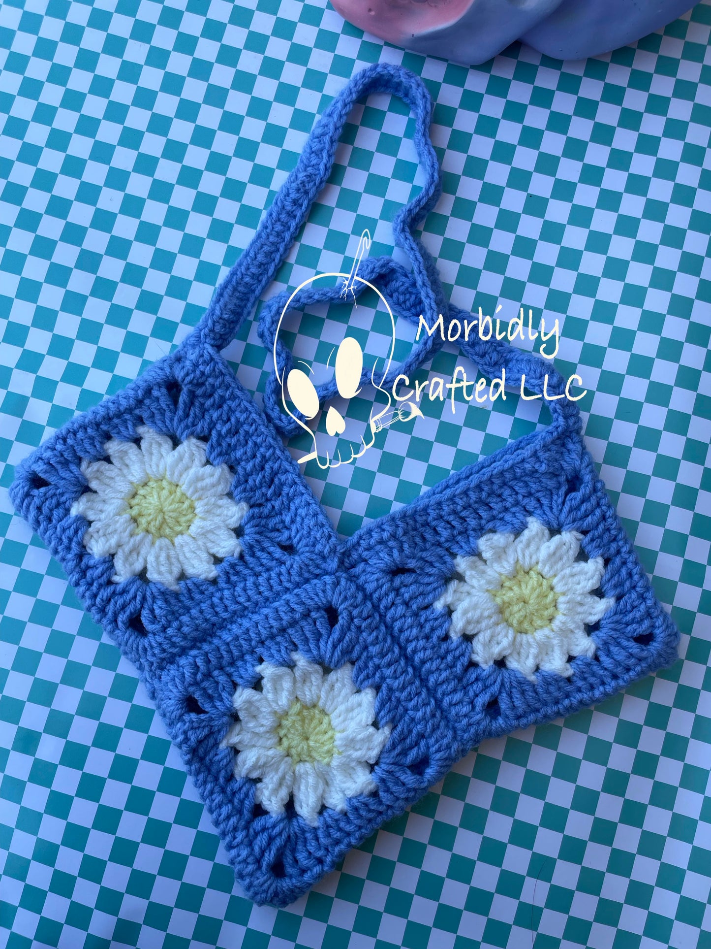 Daisy heart shaped bag