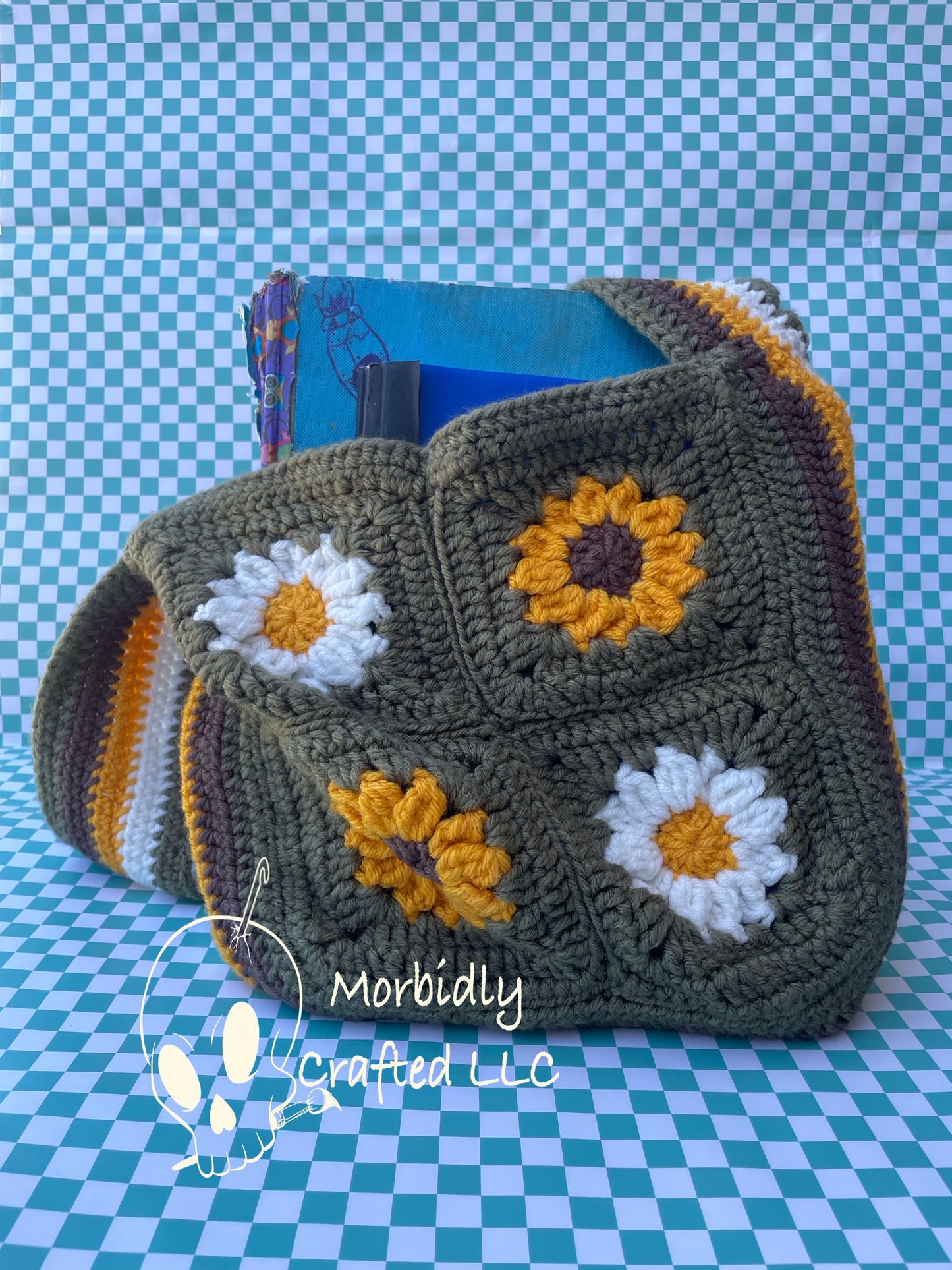 sunflower and daisy bag