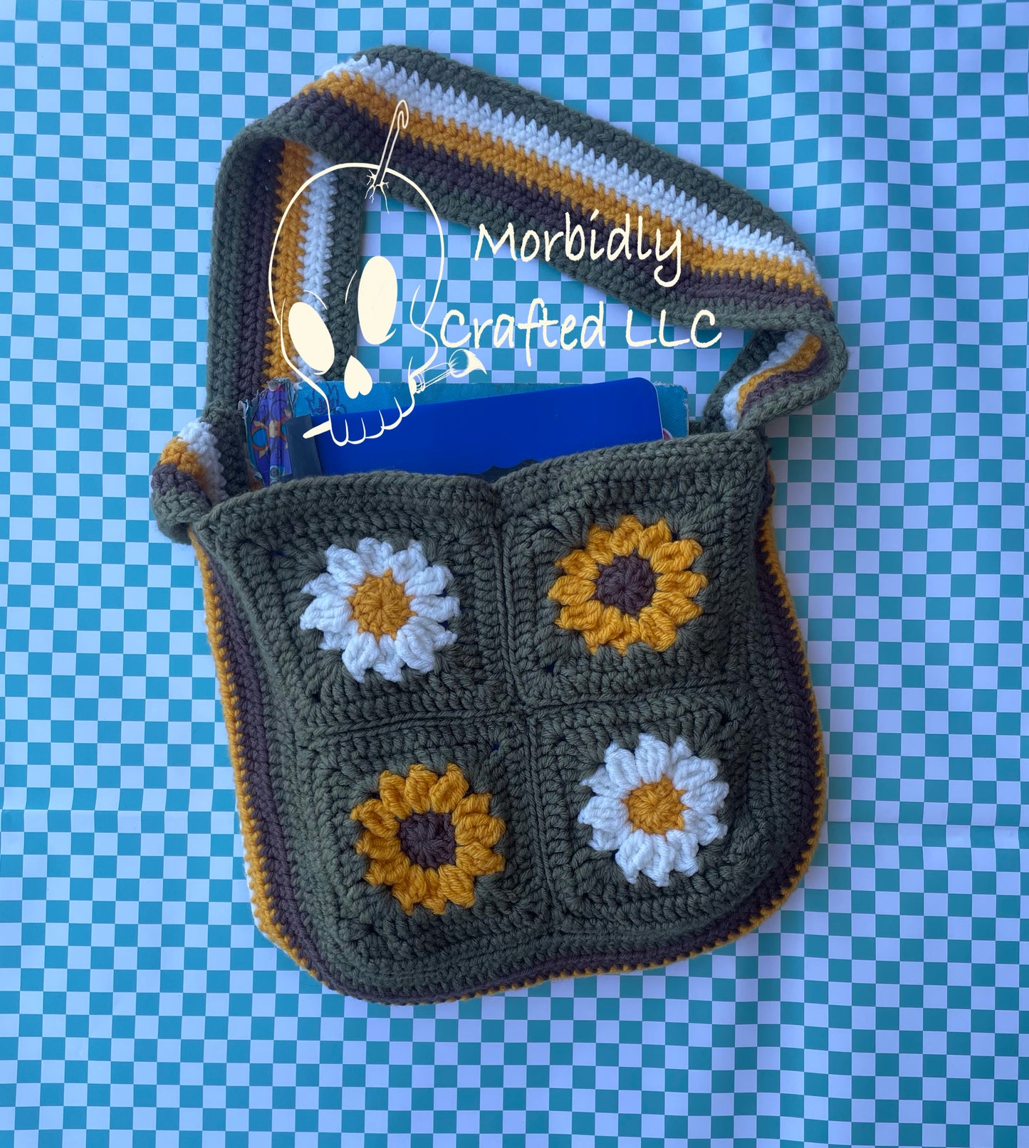 sunflower and daisy bag