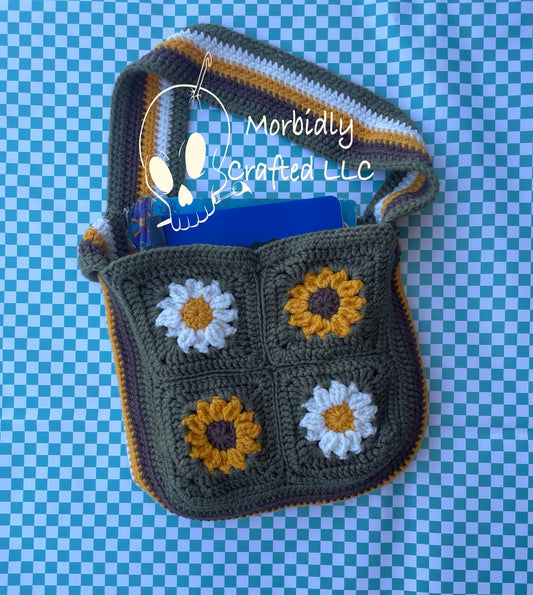 sunflower and daisy bag